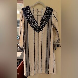 Elegant Black and White Women's Dress